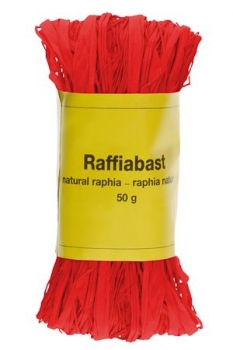 Raffia Bast rot 50g
